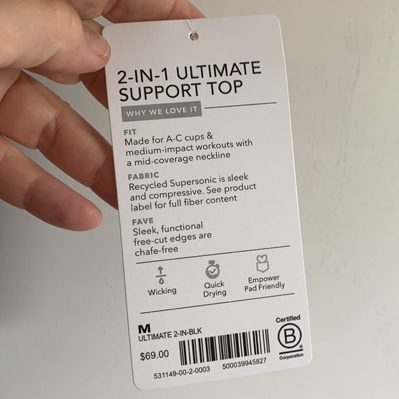 Athleta 2 in 1 support top - Picture 5 of 8